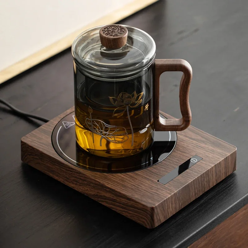 

TXF【Reliable】200W Cup Heater Coffee Mug Warmer 100°C Hot Tea Maker 5 Gear Warmer Coaster Heating Pad Electric Hot Plate For Milk