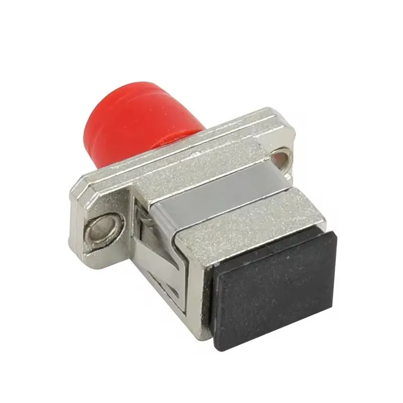 50PCS NEW Connector Telecom SC-FC /FC-SC Metal Single Mode Multimode Fiber Coupler Flange Adapter fiber optic connector