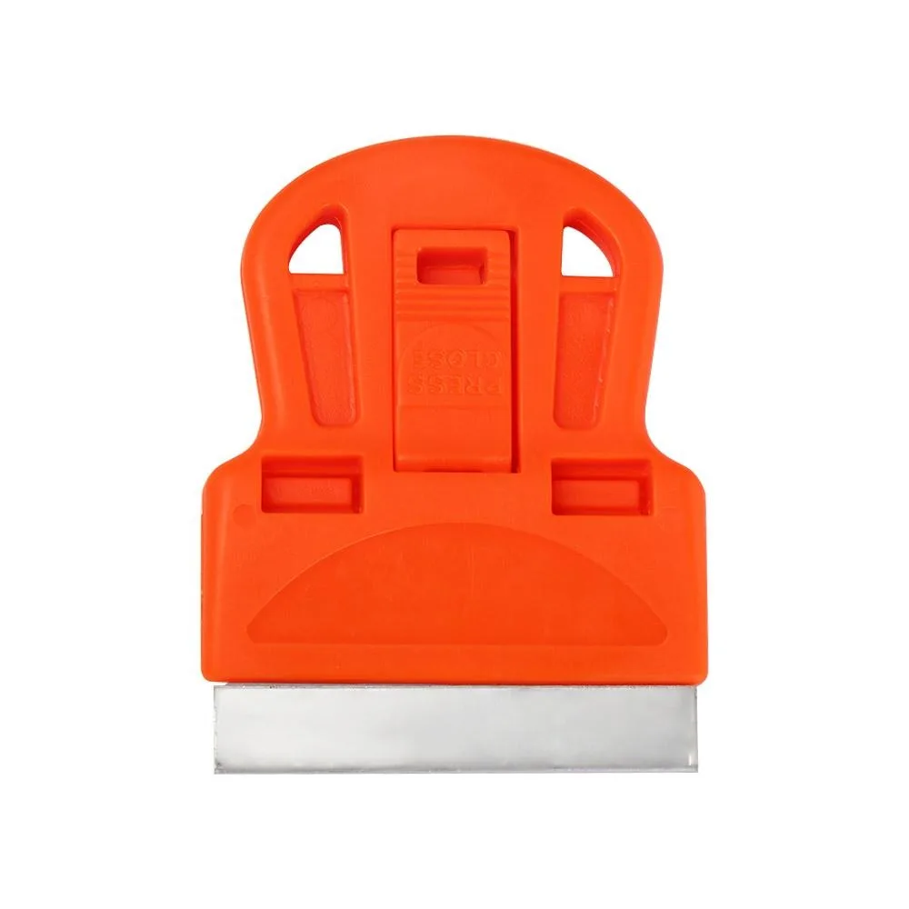 

Удобный пластиковый скребок со стальным лезвием, односторонний, для удаления автомобильных наклеек, со стеклянной лопаткой-лезвием