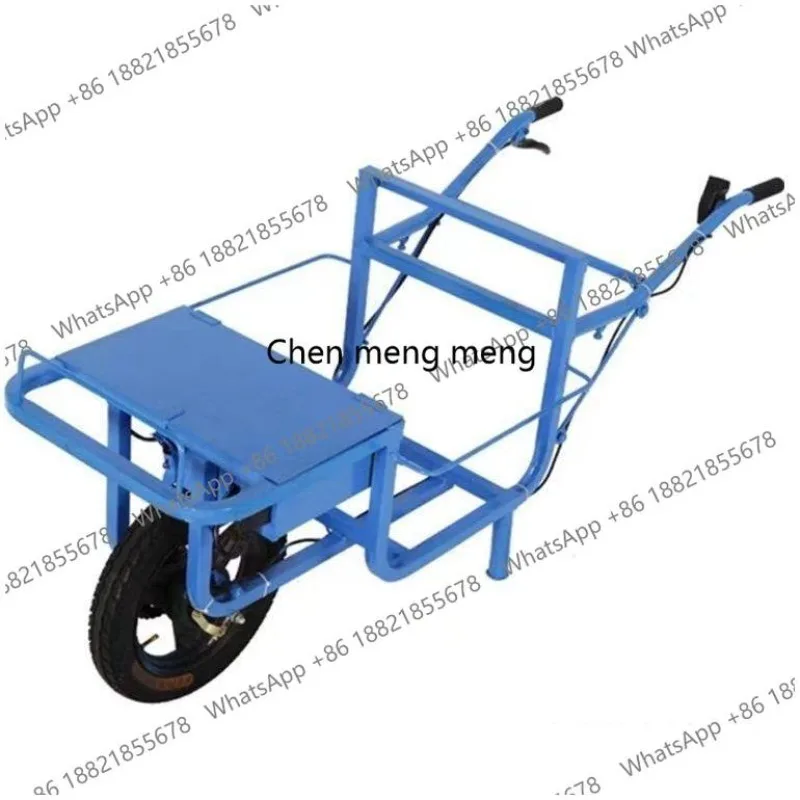 

24 volt electric agricultural unicycle push basket hand push chicken bus orchard handling single wheel trolley