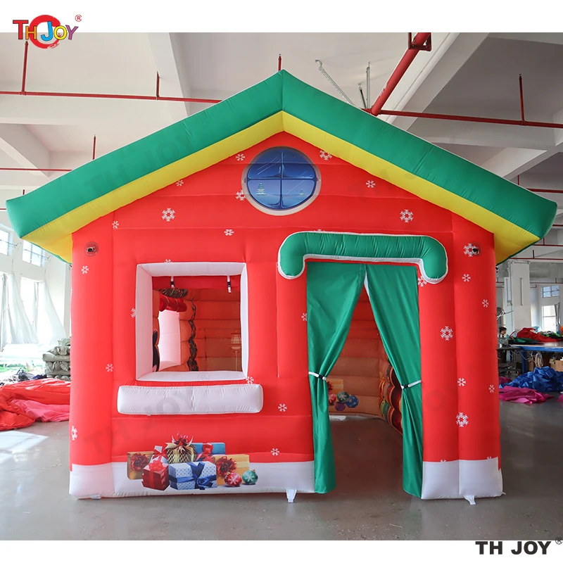 Large Santa Claus Inflatable Grotto Tent Outdoor Christmas Decorations Design