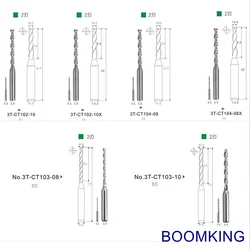 Drill bits milling tools milling cutter for Essilor edging machine edge machining lens edger Spare parts accessories
