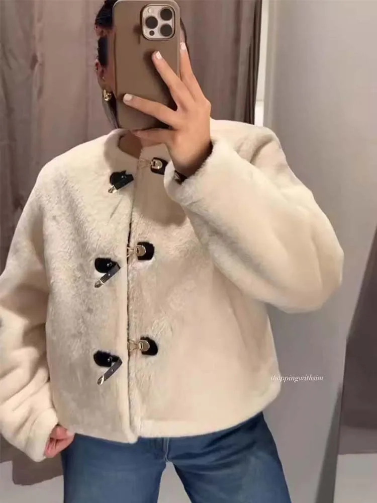 

Autumn Jackets For Women 2025 New Chic Fashion Rope Knot Buckle Coat Street Warm Women's Jacket Long Sleeve Casual Outerwear ﻿