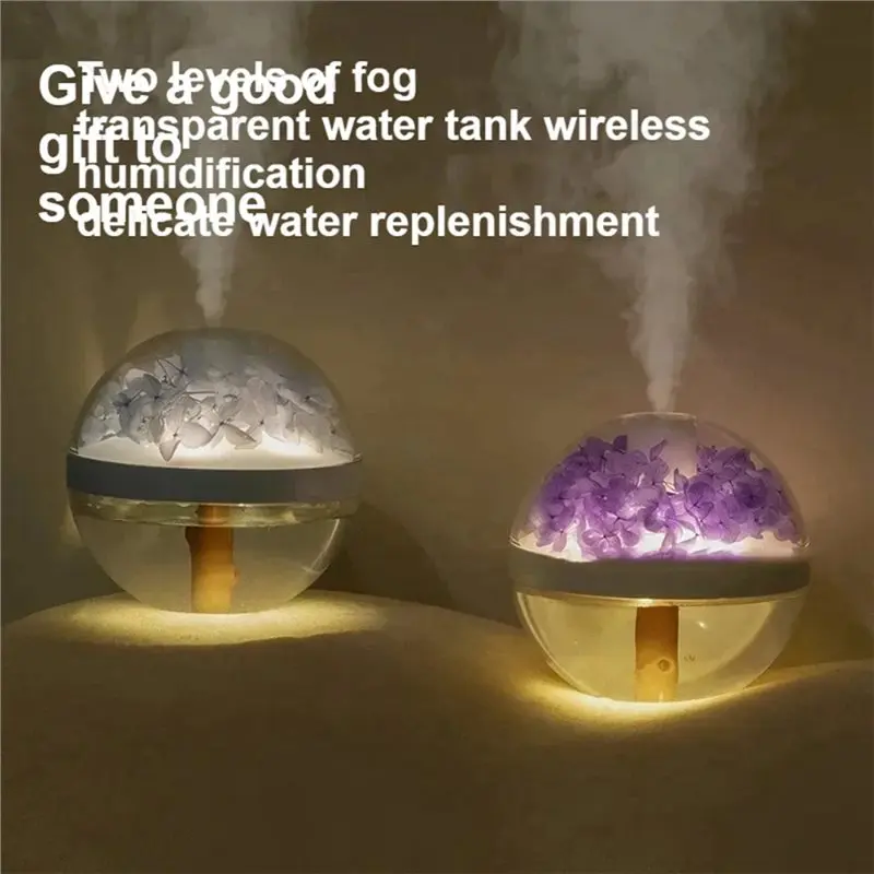 Eternal Flower USB Powered Humidifier Small Portable Desktop Bedside Atmosphere Lighting Bedhead