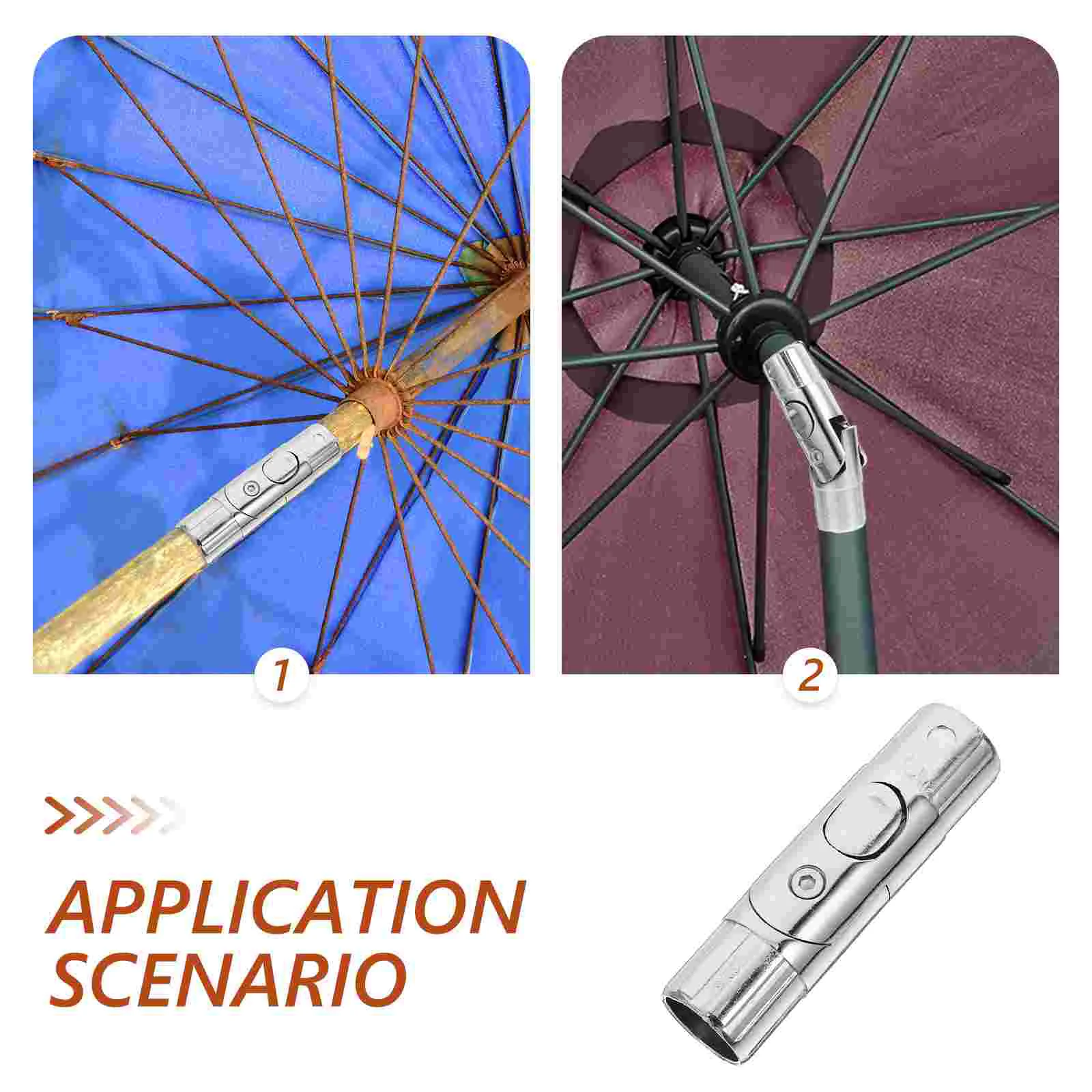อุปกรณ์เสริม Parasol ร่มกลางแจ้งอุปกรณ์เสริม Patio พวงมาลัย Bracket Part