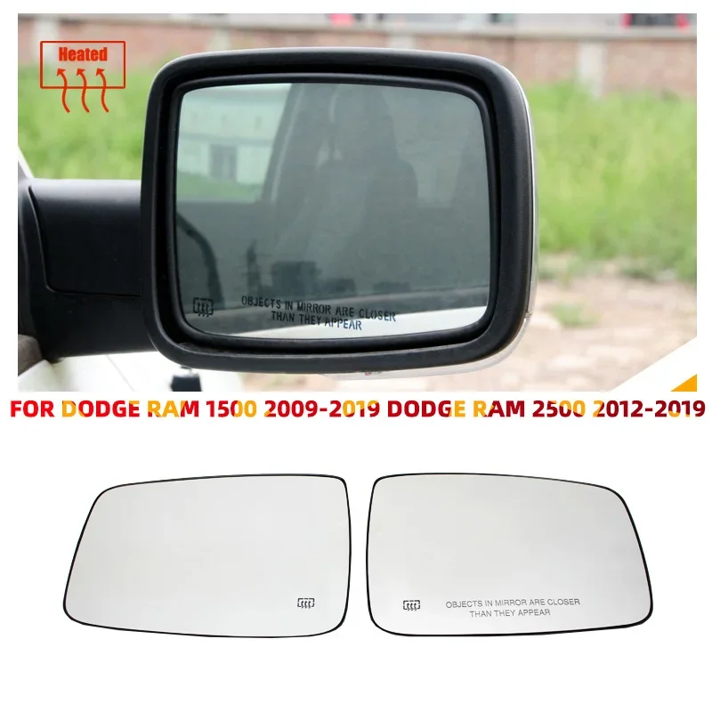 زجاج مرآة الجناح الأيسر والأيمن ، سائق ساخن وجانب ركاب دودج رام ، إكسسوارات