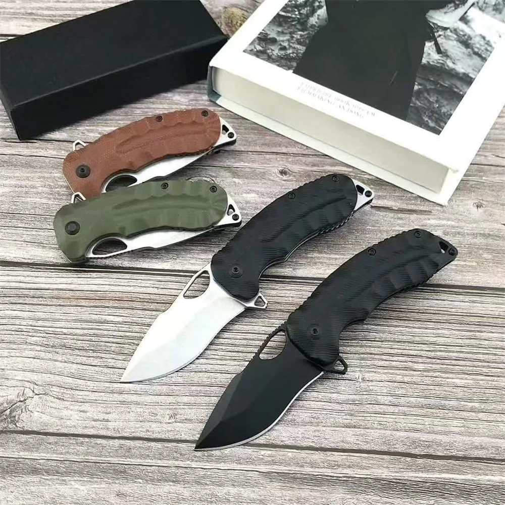 NEW Kiku XR LTE Flipper Pocket Folding Knife CTS-XHP Satin Plain Blade Linen Micarta Tactical Outdoor Camping Knives Hunting EDC