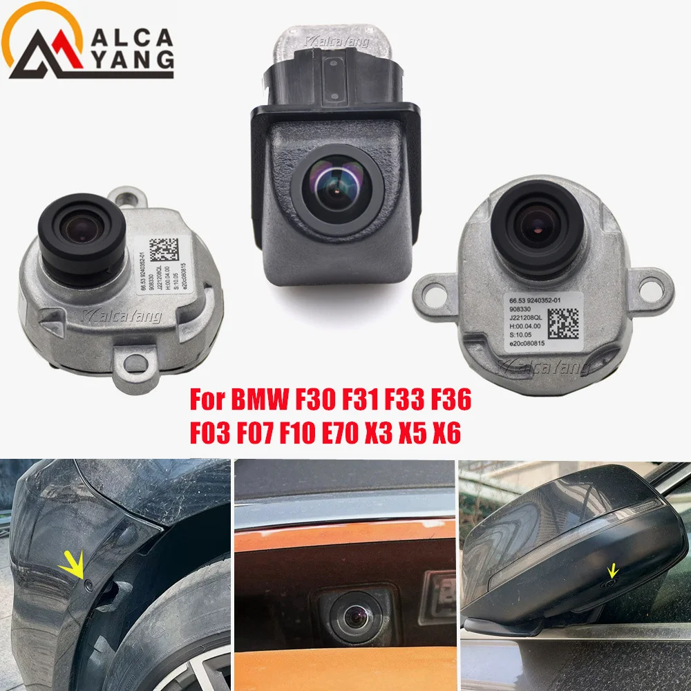 

66539240352-01 Front Bumper Side Backup Camera for X5 E70 X6 E71 F01 F02 F06 F07 F10 F11 F12 Mirror Side Top View Camera