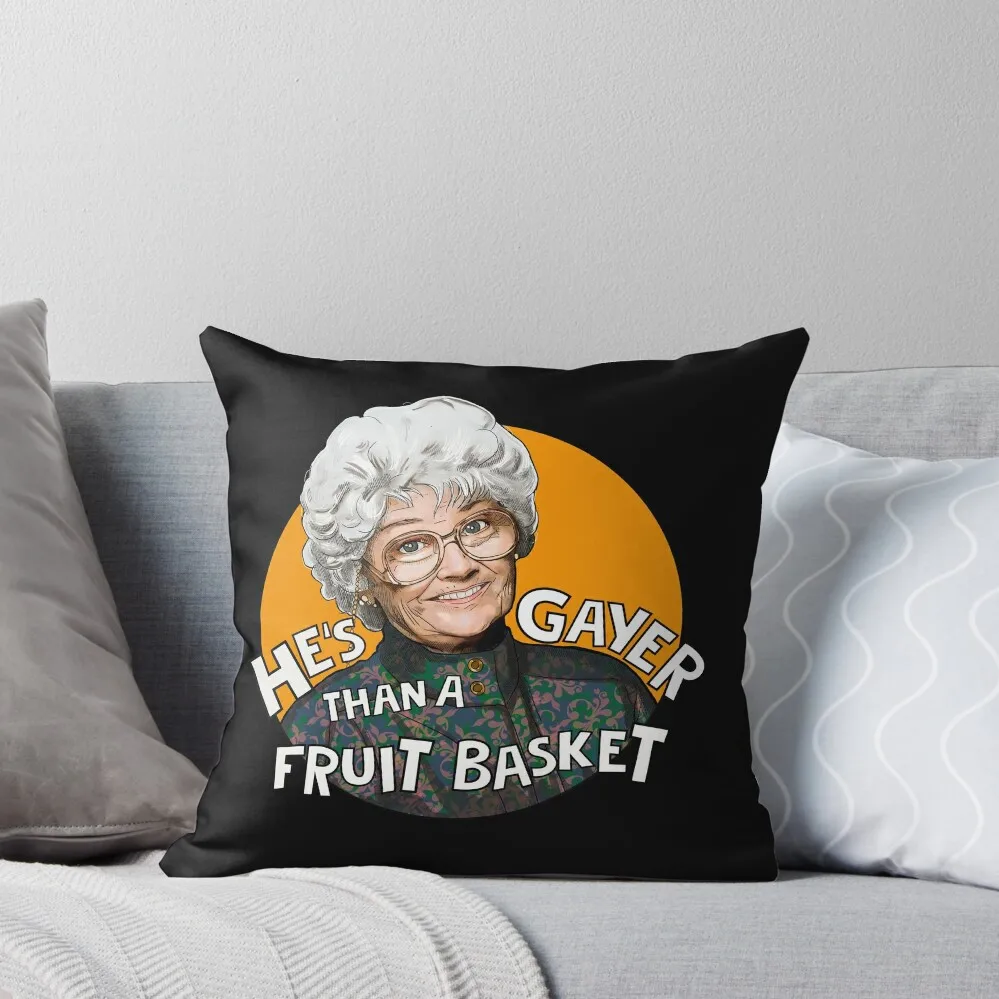 

Sophia - he's gayer than a fruit basket Petrillo Golden Girls Throw Pillow Elastic Cover For Sofa Cushions For Children pillow