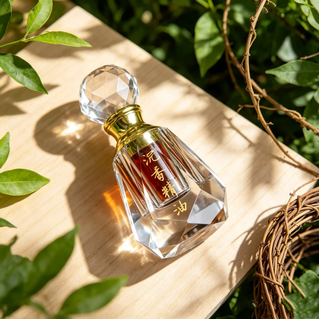 Natural Cambodian Oud Oil 2ml Genuine Kynam Original Oud Fat Deep Sleep Incense Stress Relief Long-lasting Scent For Relaxation
