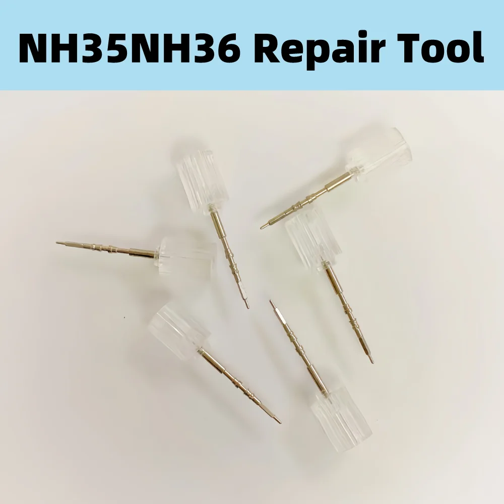 Watch Repair Tools Movement Chain up handle and Plastic Handle Head for NH35NH36 Mechanical Watch Repair Movement Adjustment