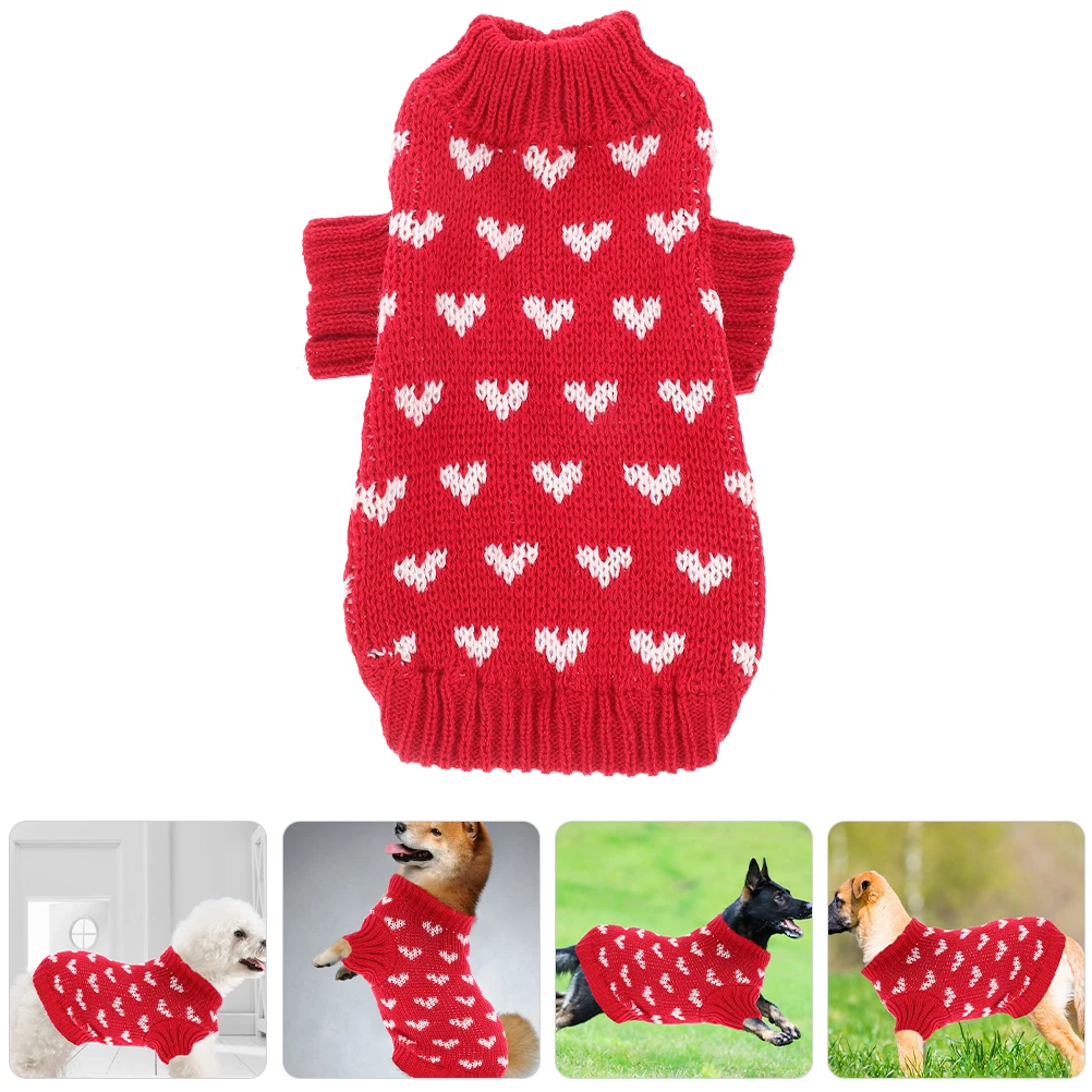 

Pet Sweater Dog Knit Decorative Cute Coat Comfortable Cold Weather Clothing Clothes