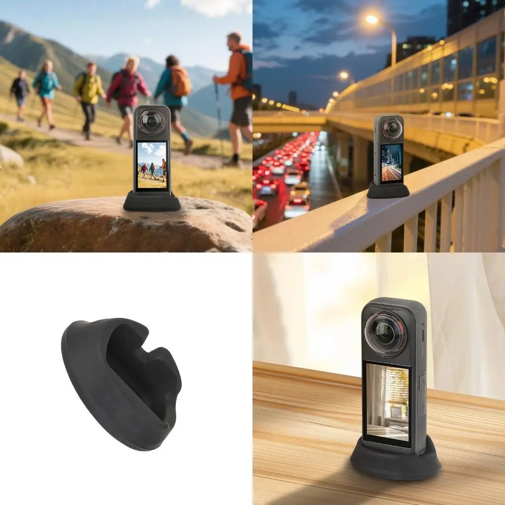 

Y1UB Secure Desktop Holding Base For X5 Cameras AntiTilt Silicone Mount Holder