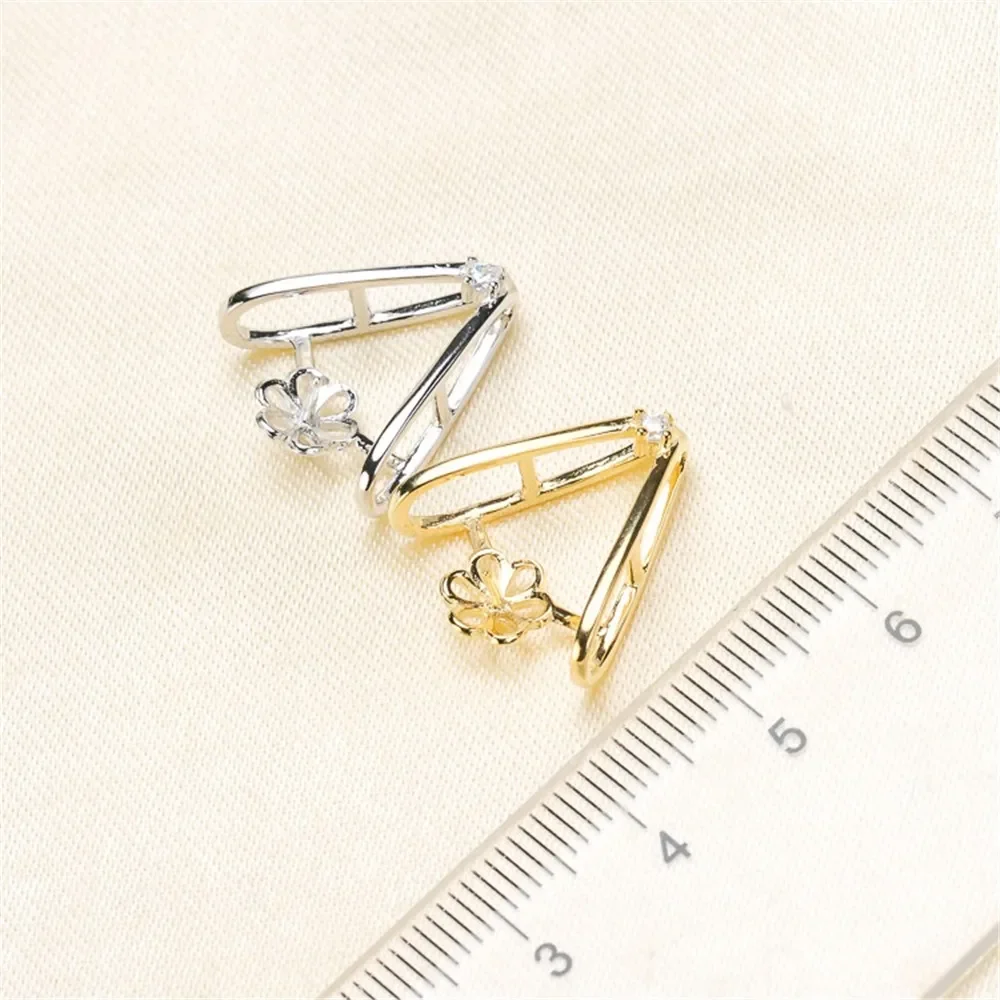 

Gold-Plated Half Hole Eye Pins Beads End Caps Top Drilled Pendant Bails Connector DIY Jewelry Accessories No Pearl No Chain P023