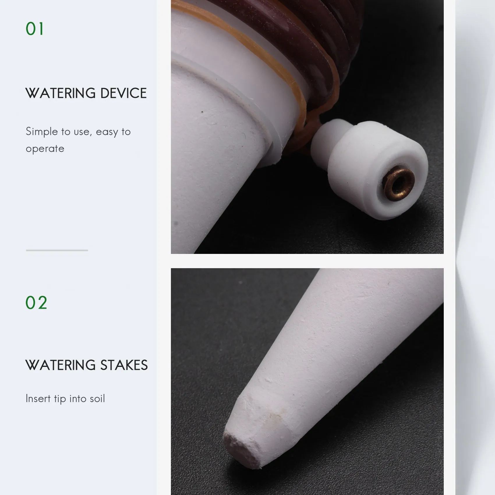 

12PCS Self Watering Spikes Automatic Plants Drip Irrigation Water Stakes For Indoor Outdoor Garden