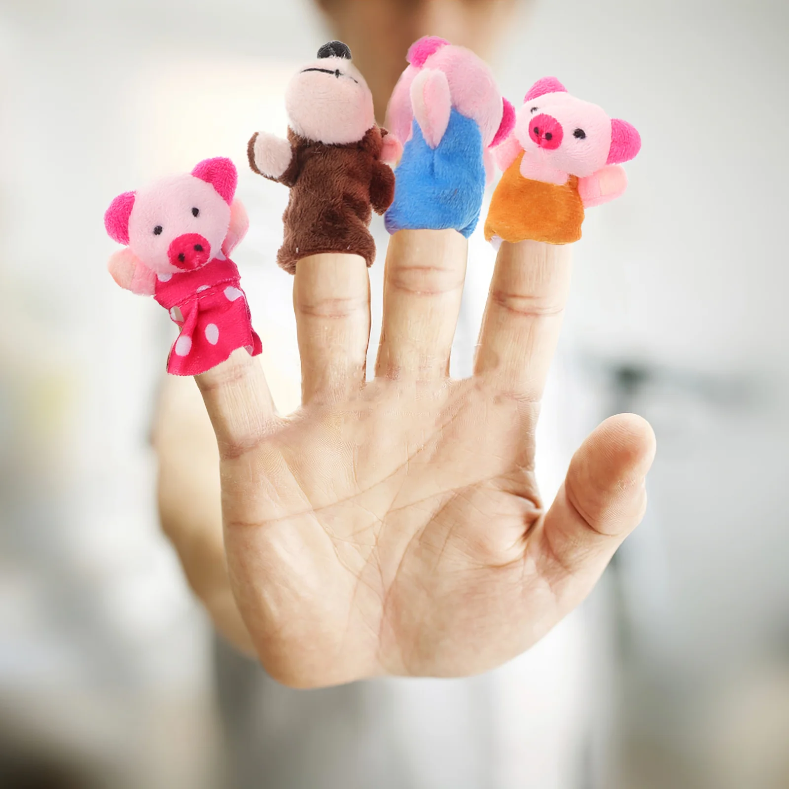 5pcs Australia Unique Animals Finger Puppets - Koala/ Kangaroo/ / Ostrich/ Crocodile Animal finger puppets