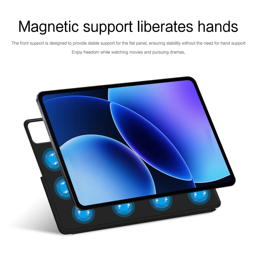 Magnetic PU Leather Case Funda For Xiaomi Pad 8 / Pad 8 Pro 11.2 inch 2025 Multi-angle Folding Flip Tablet Smart Stand Cover