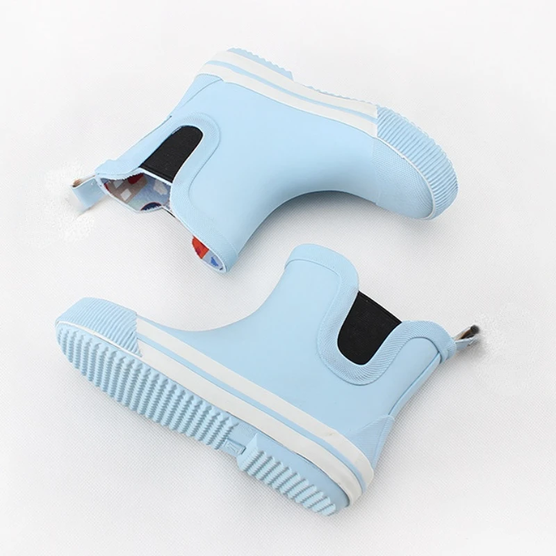 New Boys Girls Rubber Rain Boots Children Waterproof Rainboots Non-slip Wellies Shoes For Kids