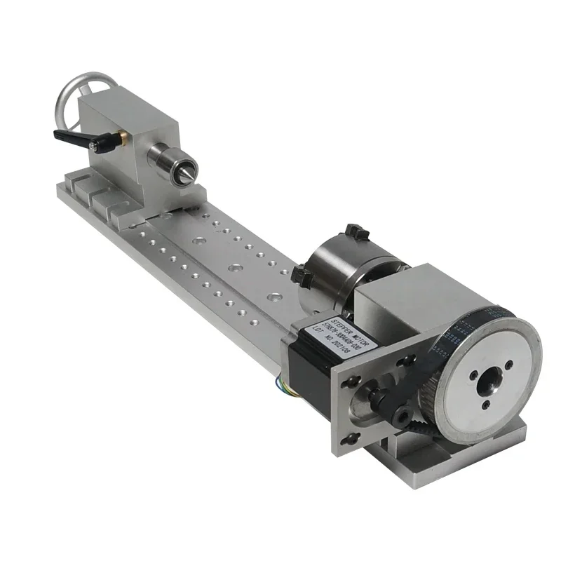 Uchwyt tokarski 3-szczękowy 80MM CNC Oś obrotowa 4. Oś Konik Wałek drążony do frezarki CNC Router Engraver