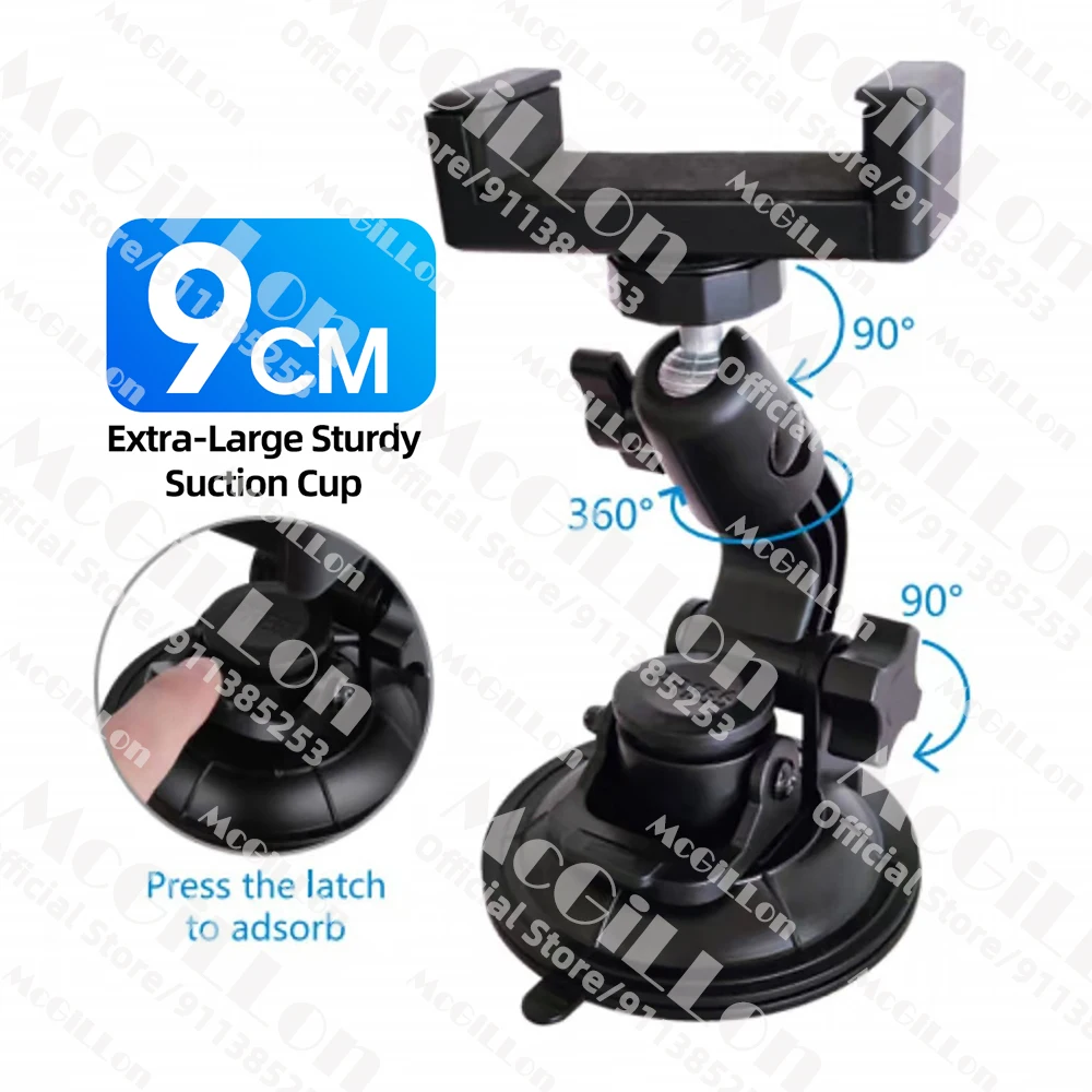 Car Suction Cup Camera Mount for Gopro Vehicle Window Windshield Holder for Go Pro Insta360 DJI OSMO Action Camera Accsesories