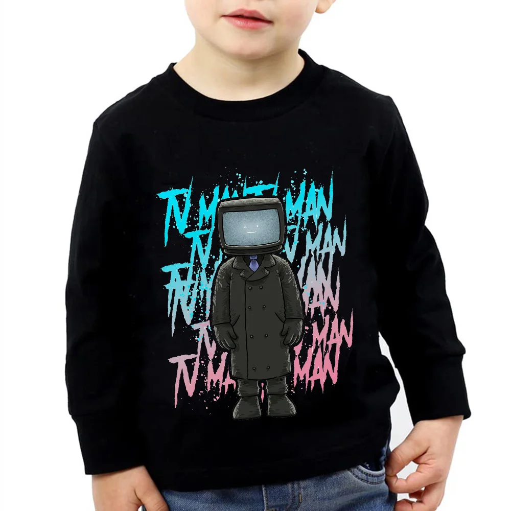 Baby Boys Skibidi Toilet Game Graphic Hoodie Children Clothes Fashion Sweatshirts Girls Pullover Crewneck Tops Kids 3-1 Years