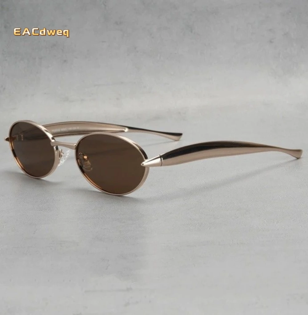 

Retro Steampunk Sunglasses Vintage New Women's Metal Oval Sun Glasses Ladies Classic Glasses UV400 Sunscreen Eyewear