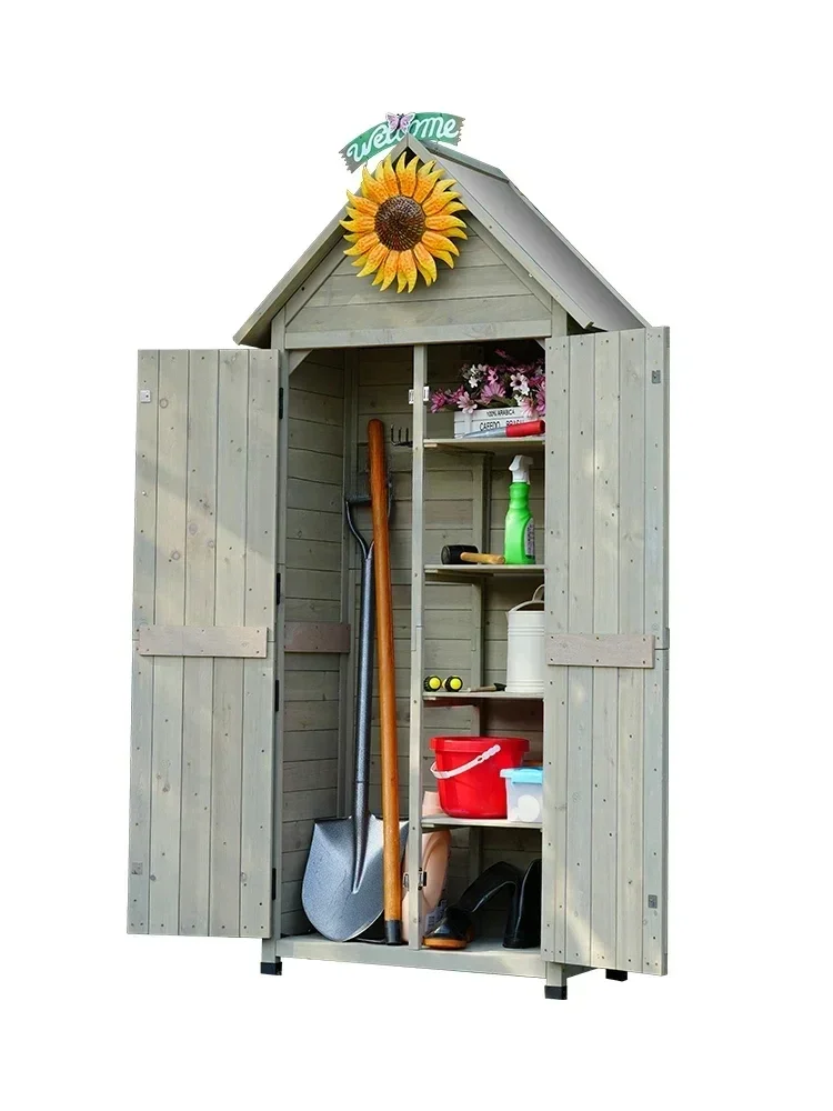 

Outdoor Storage Rainproof Storage Cabinet Garden Garden Tool Cabinet Outdoor