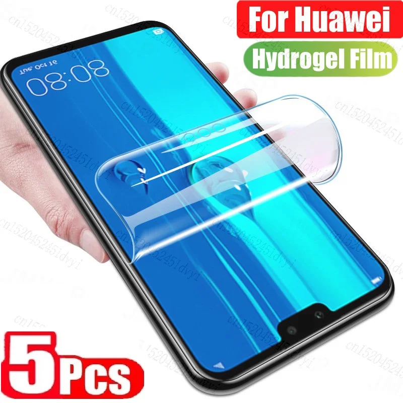 5Pcs Hydrogel Film For Huawei Nova 7 6 SE 5 5i 5T 4 4E 3 3i 3T Screen Protector Mate 10 20 30 Lite Protective Film