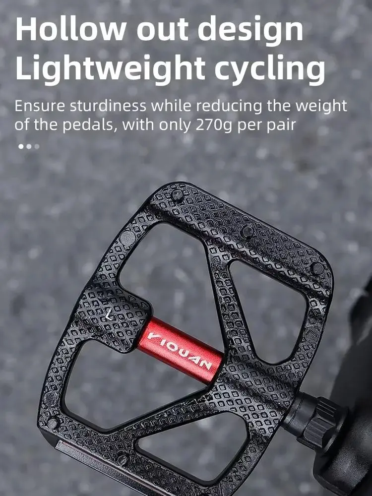 AliExpress ESLNF Bearing DU Bicycle Pedal Aluminum Alloy Anti Slip MTB Road Bike Pedal Widen Pedals Profession Bike Accessories