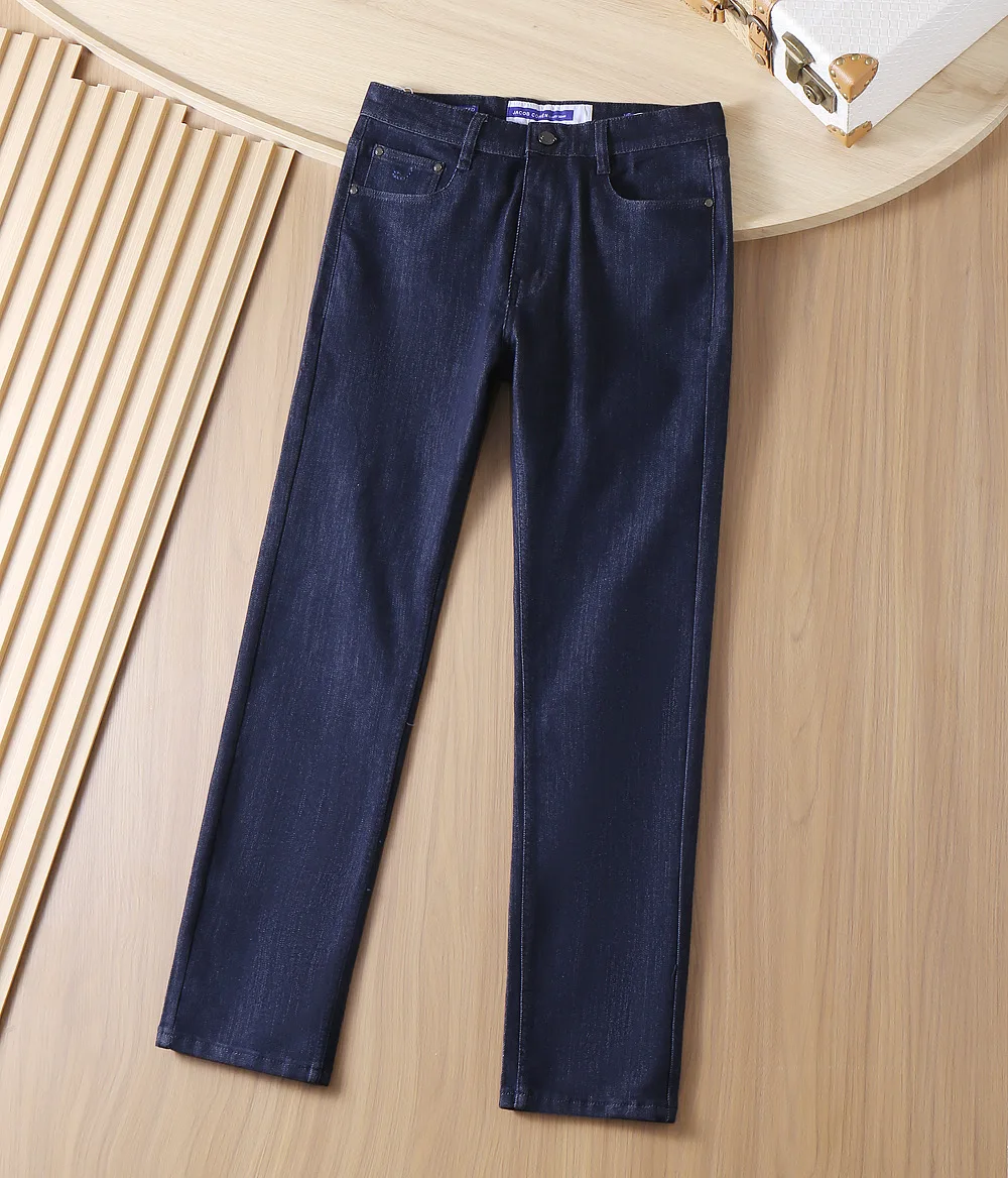 

13 SIJITONGDAJeans Thin Cotton Men 2025 Spring Summer New Casual Breathable Comfort Button Big Size 30-40Long Pants