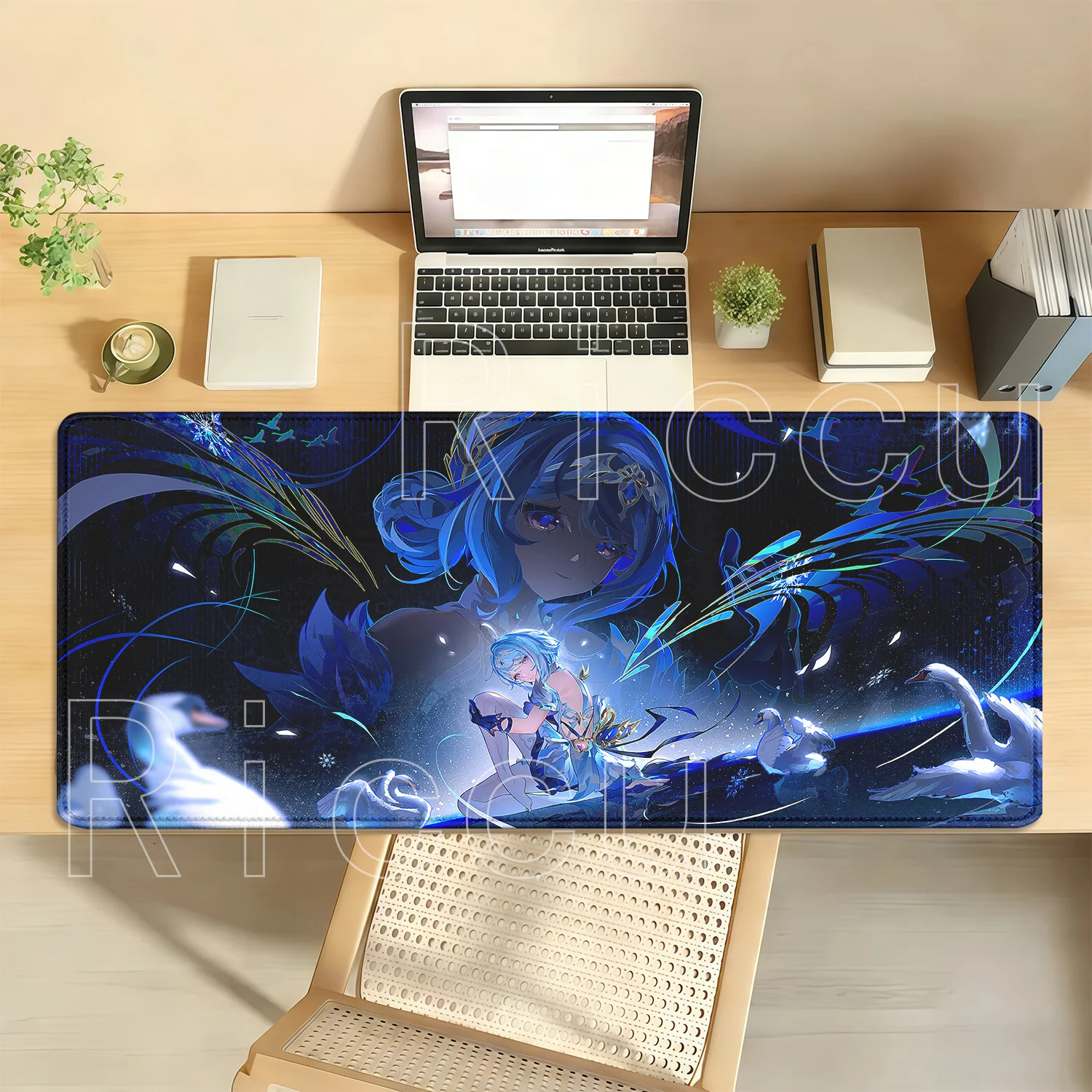 New Odette Genshin Impact Gaming HD Printing Mouse Pad Large Rubber Keyboard Mousepad Non-slip Base Office Accessories Desk Mat