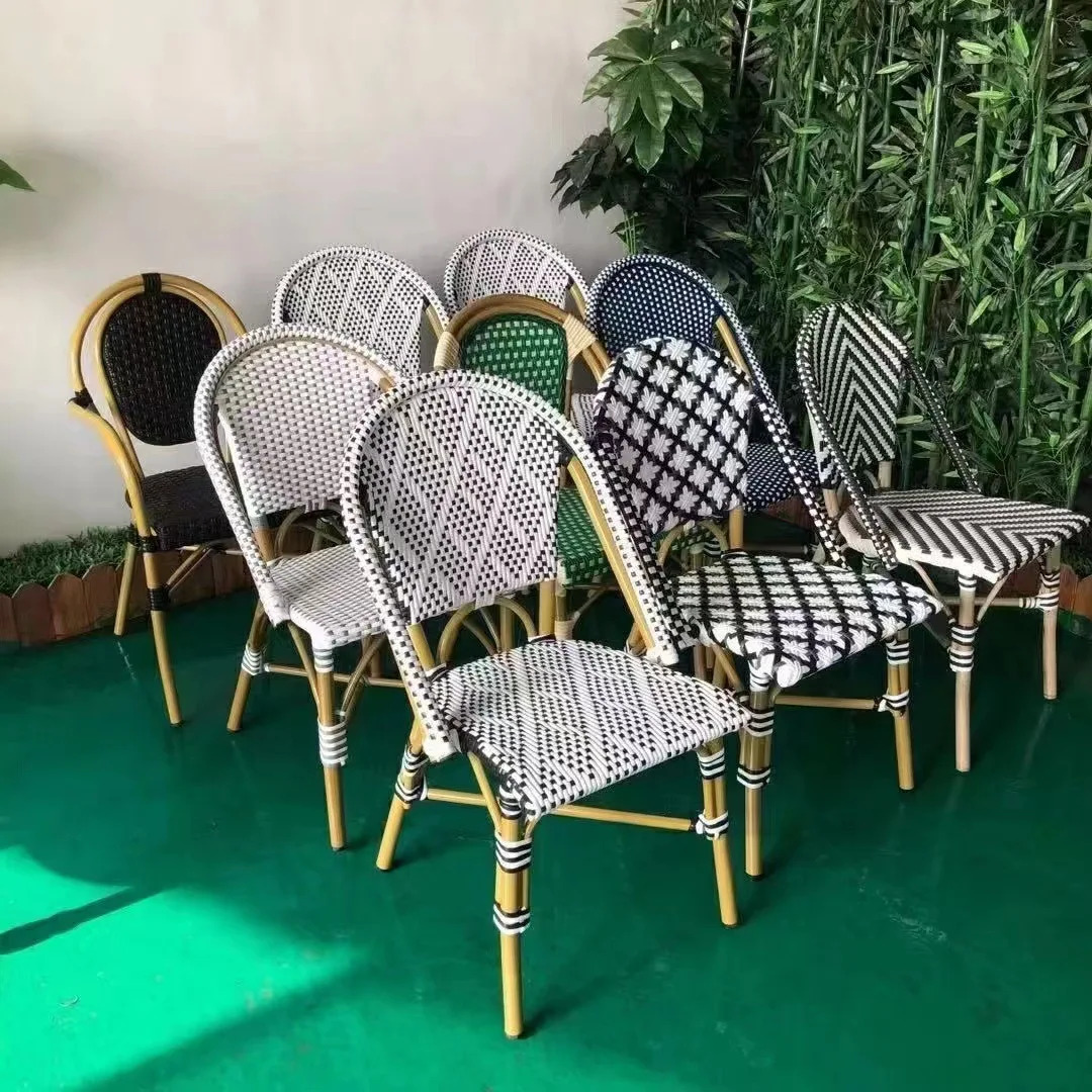 Outdoor courtyard rattan table and chairs Outdoor single chair Balcony rattan chair