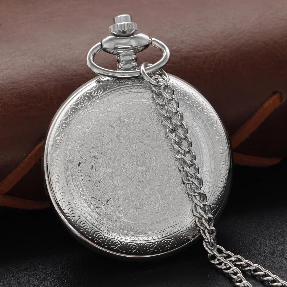 Holiday Best Husband and Lover Souvenir Quartz Pocket Watch Vintage Necklace Universal Mini Gift for Male and Female Students