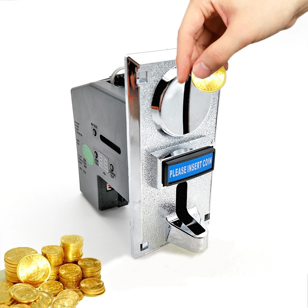 Selector De Monedas Electrónico CPU – Aceptador Para Máquinas Arcade, Sillas De Masaje – Diámetro 20-30mm – Precisión Antiinterferencias
