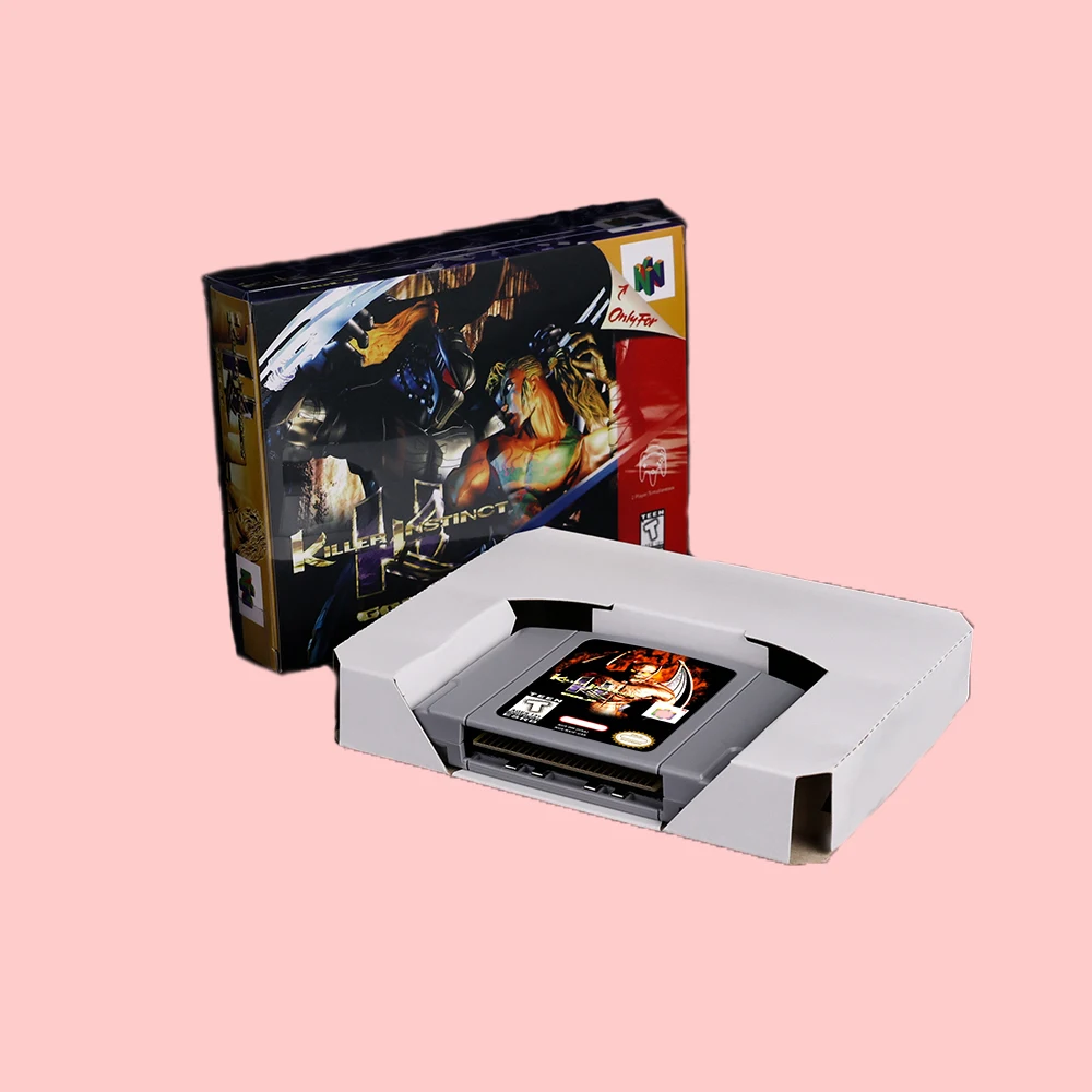 Killer Instinct Gold Game Cartridge with Retail Box For N64 USA NTSC EUR PAL Game Consoles