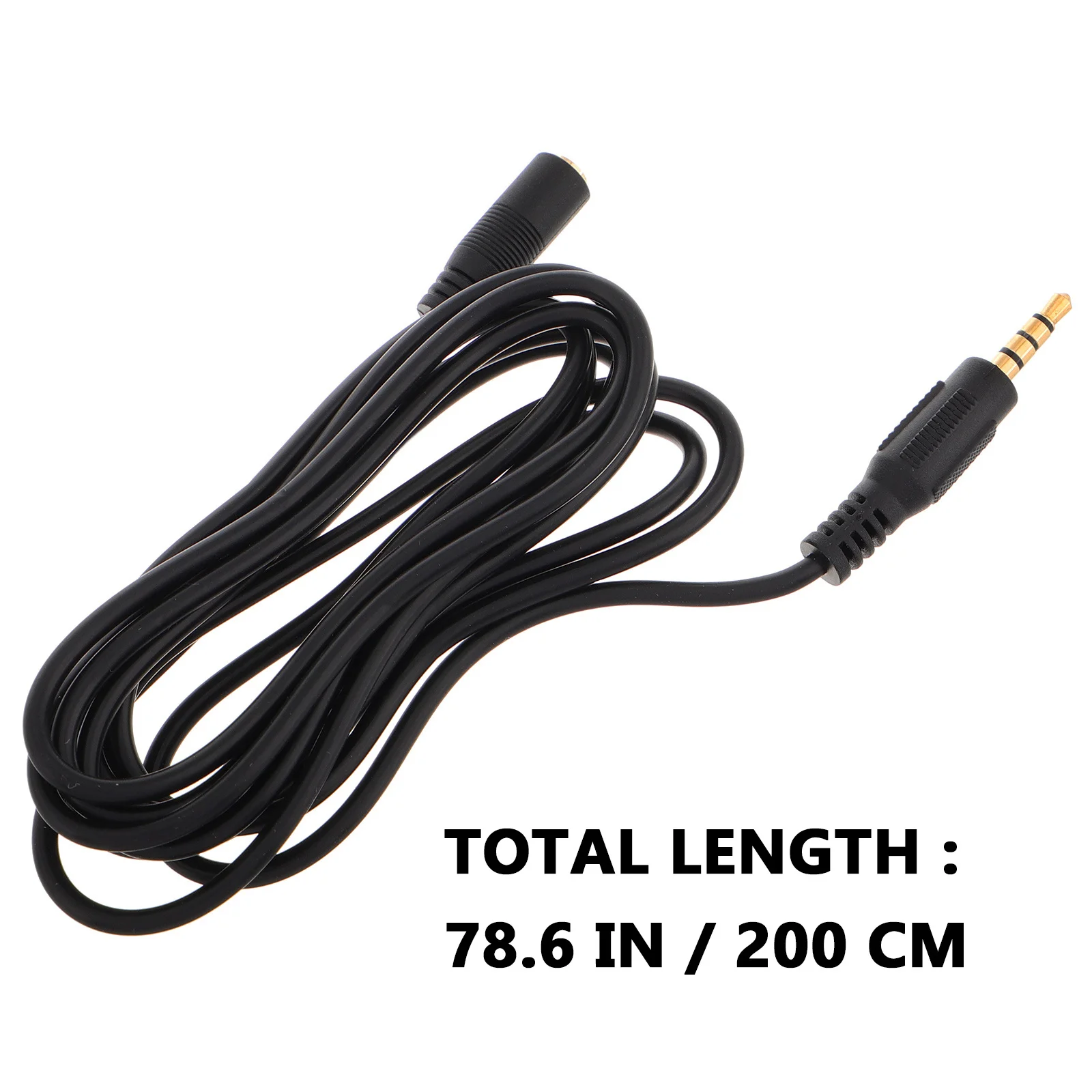 كابل الصوت للهواتف الذكية، سلك تمديد للميكروفون بطول 2 متر، كابل تمديد Aux قوي، مقبس مكبر صوت مرن، تسجيل صوتي واضح #5