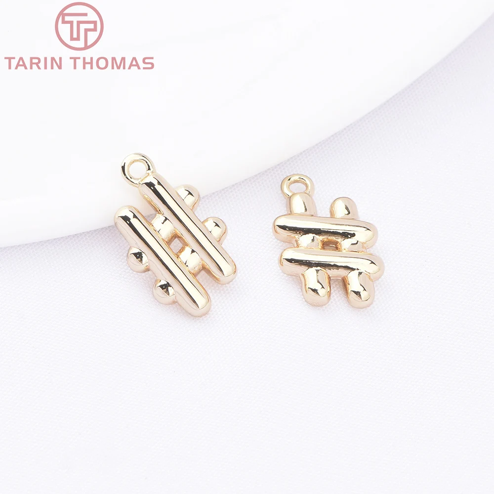 (9346) 24K Gold Color Brass with Zircon Gingerbread Man Ice Cream Anchor Pendants Charms High Quality Diy Jewelry Making