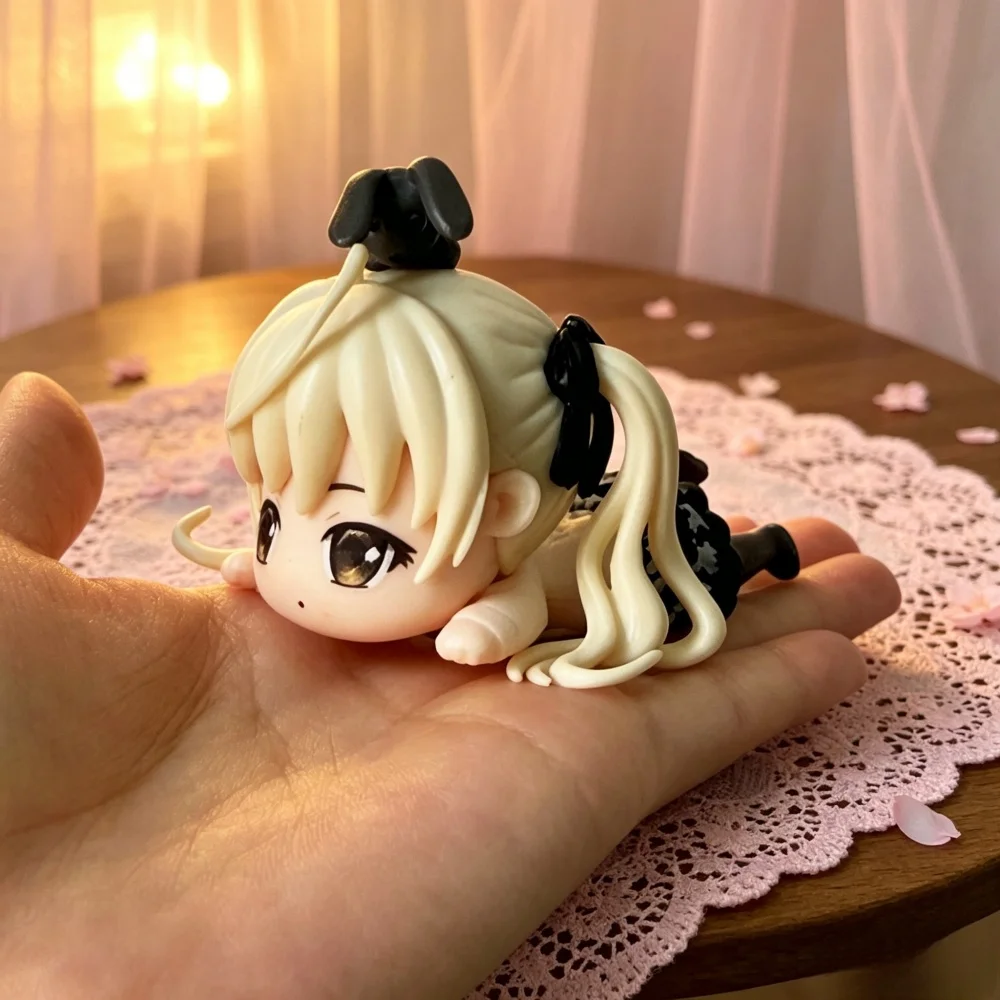 Anime Yosuga No Sora Kasugano Sora Liegende Version Mädchen 7cm PVC Actionfigur Modell Sammlerstück Auto Desktop Dekoration Spielzeug