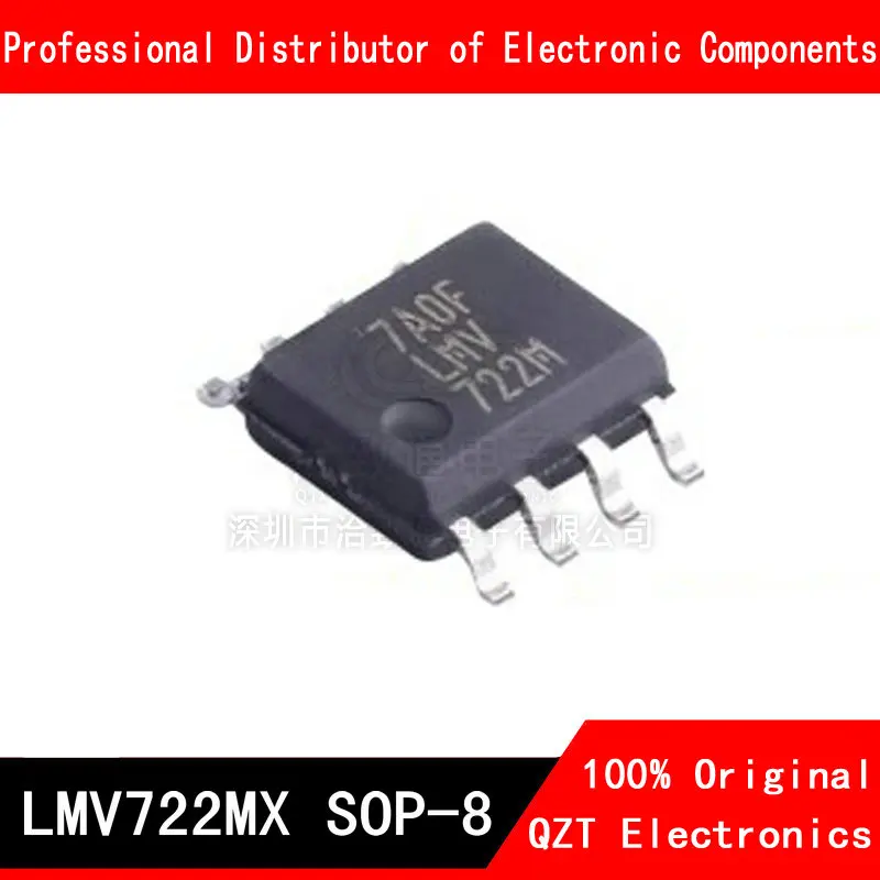 LMV722 LMV722MX 10ชิ้น/ล็อต LMV722M SOP-8ของแท้ของใหม่