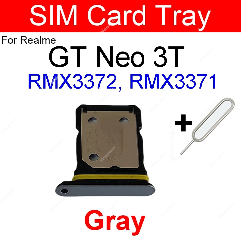 SIM Card Tray For Realme GT 2 Pro Neo 3 3T SIM Card  Card Socket Reader Holder Slot Replacement Parts