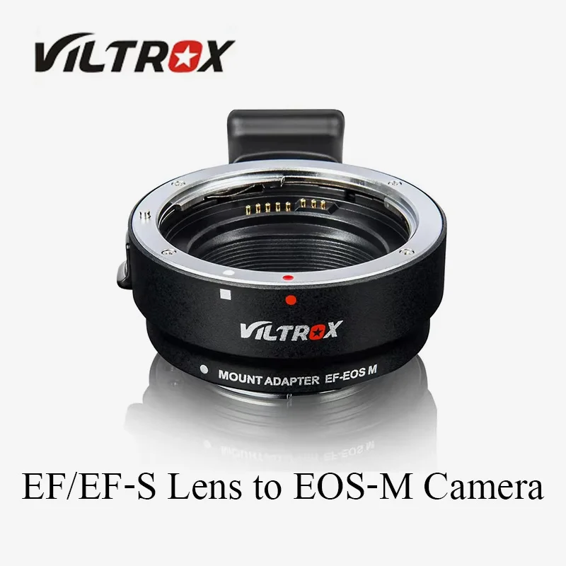 Adaptador de lente de enfoque automático electrónico Viltrox EF-EOSM para lente Canon EOS EF/EF-S a cámara EOS M EF-M M2 M3 M5 M6 M10 M50 M100