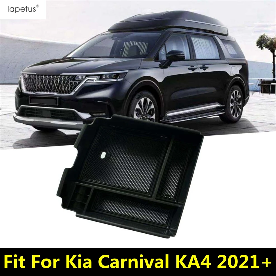 

Center Control Armrest Storage Box Container Organizer Holder Tray Plastic Interior Accessories For Kia Carnival KA4 2021 - 2024