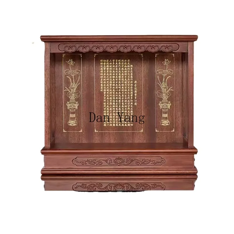 

YJ solidwood shrine stand cabinet for Taiwan God of Wealth Buddha cabinet new Chinese shrine shrine cabinet incense case gongtai