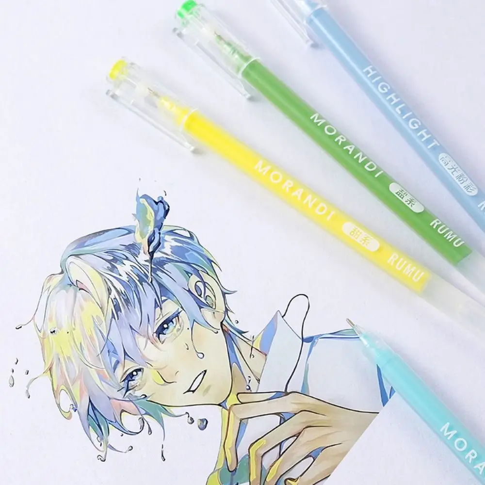 9 Colors Hand Accounting Pen Set Quick Drying Large-capacity Color Gel Pen Writing Tools Neutral Pen School Office