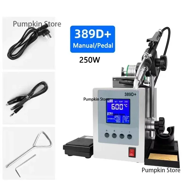 Automatic Soldering machine 250/300W high power Pedal Soldering iron 389D+ high frequency Constant temperature Soldering station