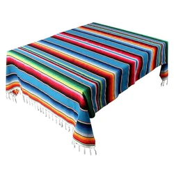 Mexican Blanket Sarape Picnic Rug Throw Tablecloth Hot Rod For Yoga Party