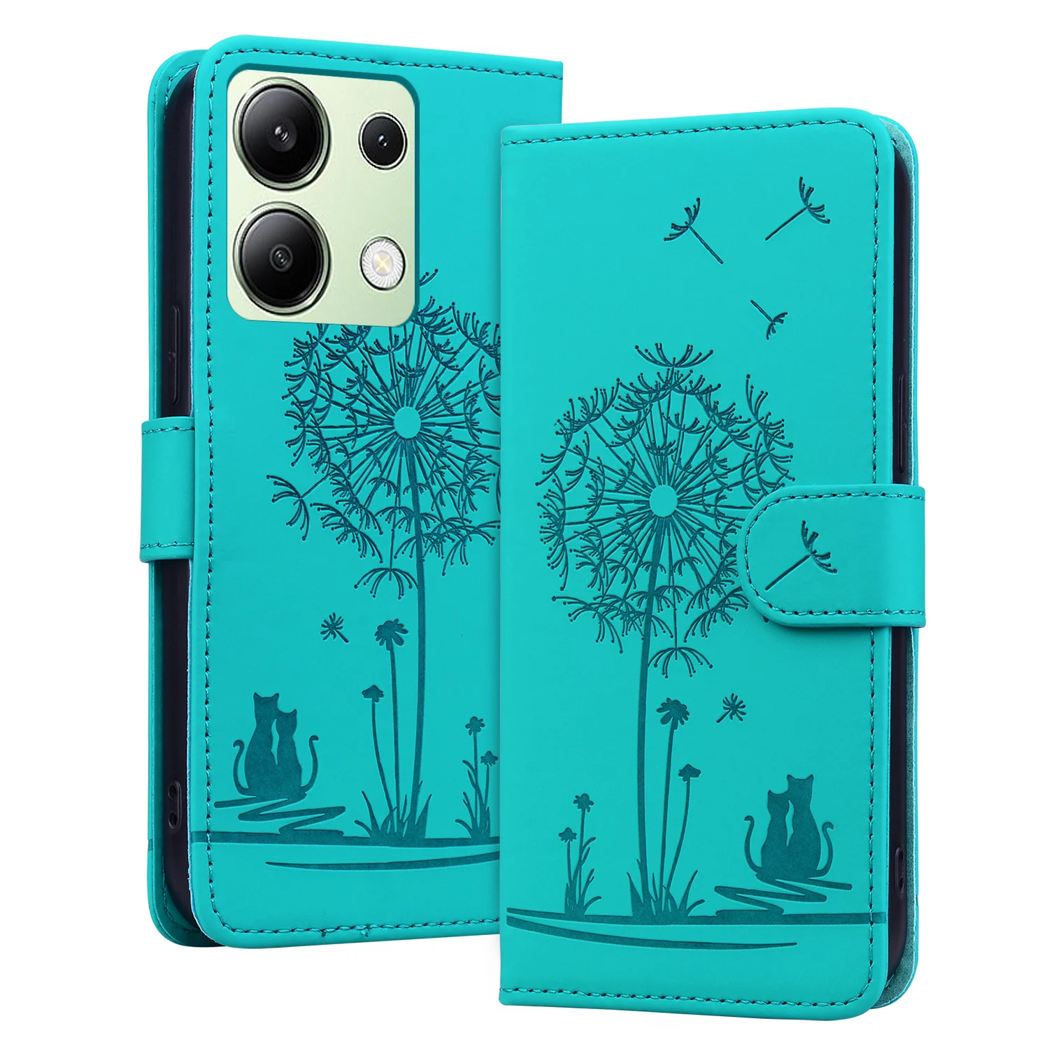 Leder 3D Prägung Telefon Brieftasche Fall Buch Mit Ständer Für Xiaomi 13T, redmi Hinweis 13 Pro 5G 14C 13C 12 Magnetische Karte Slot Flip-Cover