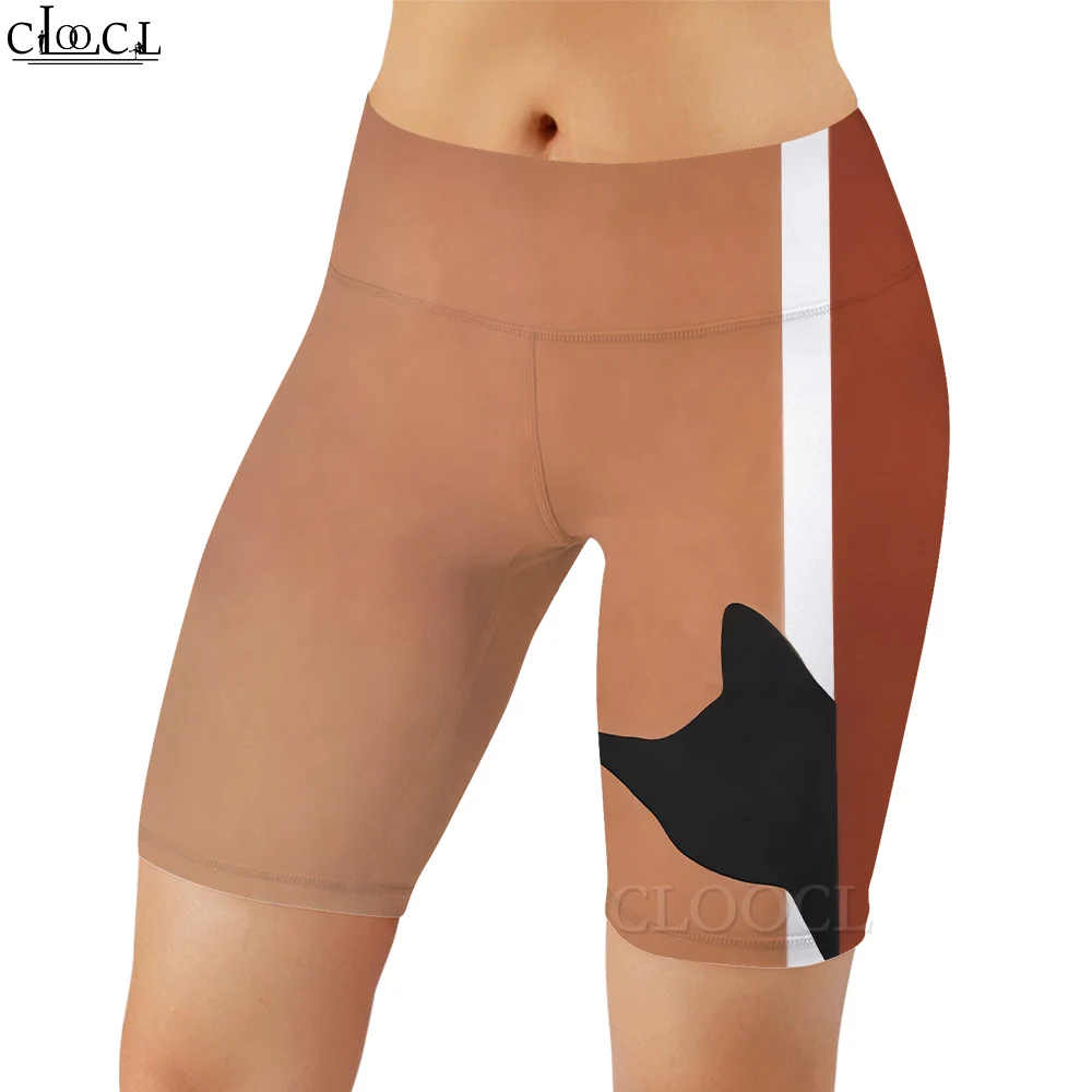 CLOOCL – Legging chat noir imprimé 3D pour femme, pantalon décontracté, sport en plein air, entraînement, Push-up, taille haute