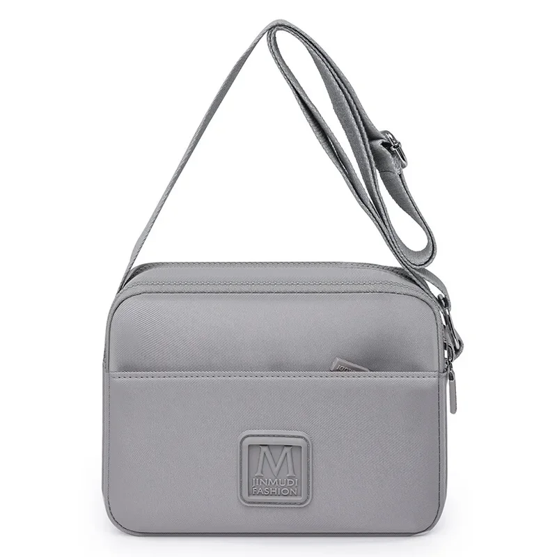 2024  New Nylon Solid Color Messenger Bag Women's Small Square Bag Oxford Cloth Travel Fashion Versatile Shoulder Bag image 5
