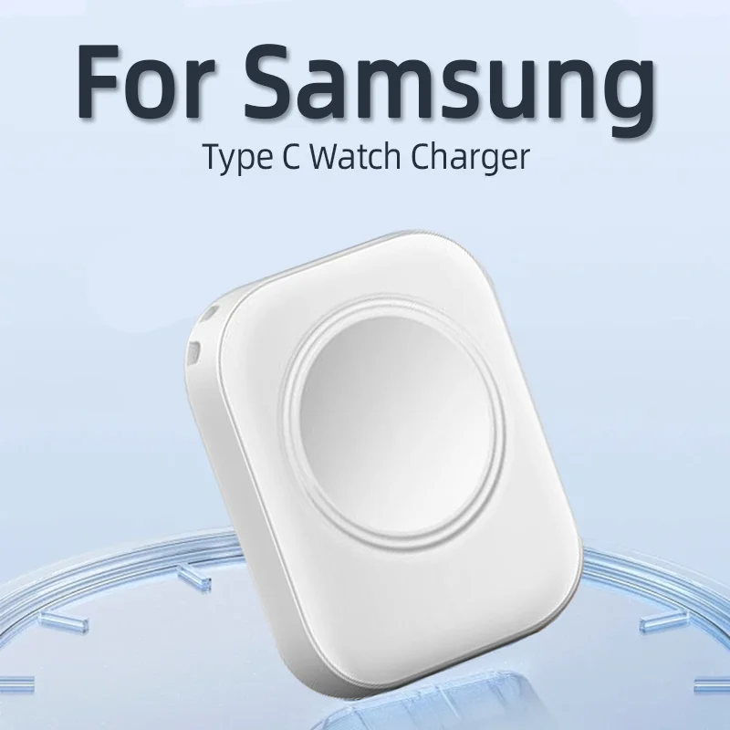 Fast Charger Cable For Samsung Galaxy Watch 6 5 4 3 2 Pro Charging Dock Bracket Type C Charger For Galaxy Watch Wireless Charger